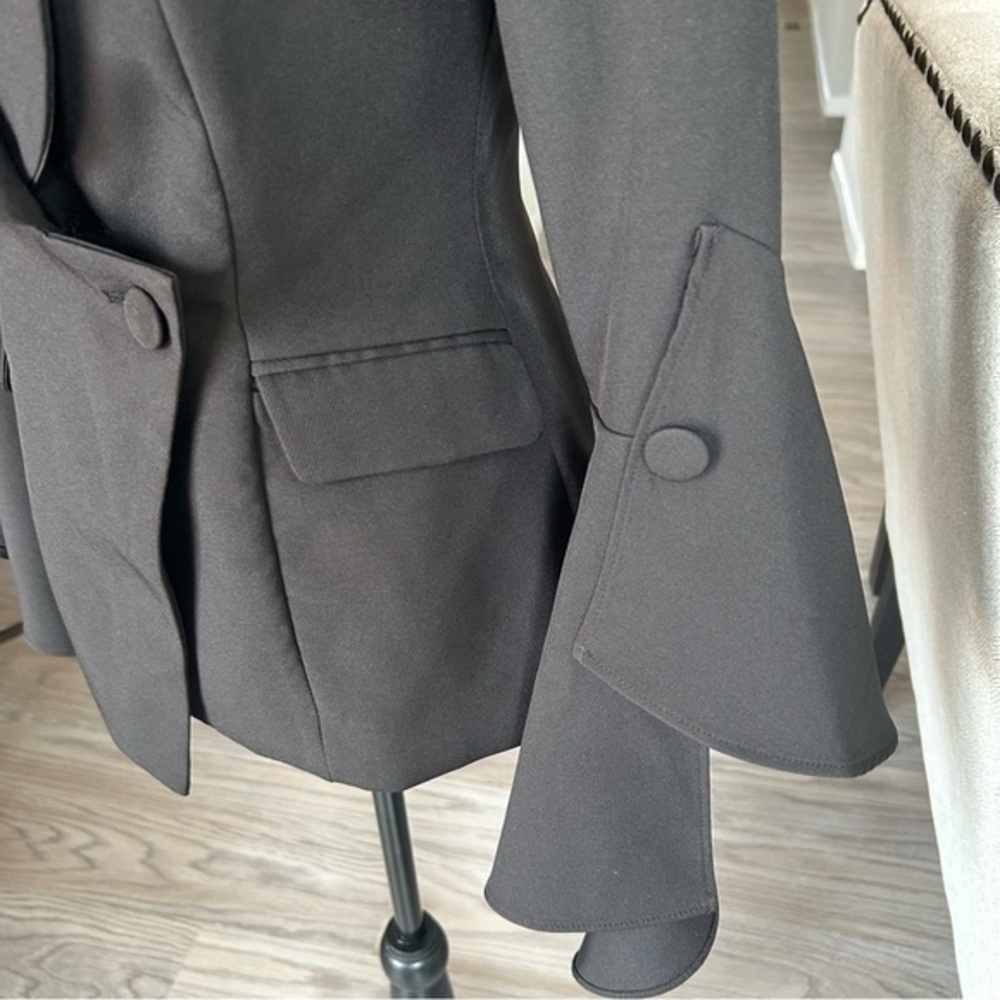 💋 ASOS Lavish Alice Frill Sleeve Fitted Blazer 🧥 2 - Picture 8 of 14